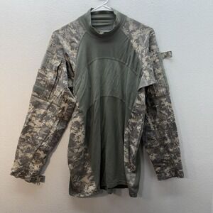 Massif Army Combat Shirt ACU Sz M Flame Resistant Tactical Military USA Green